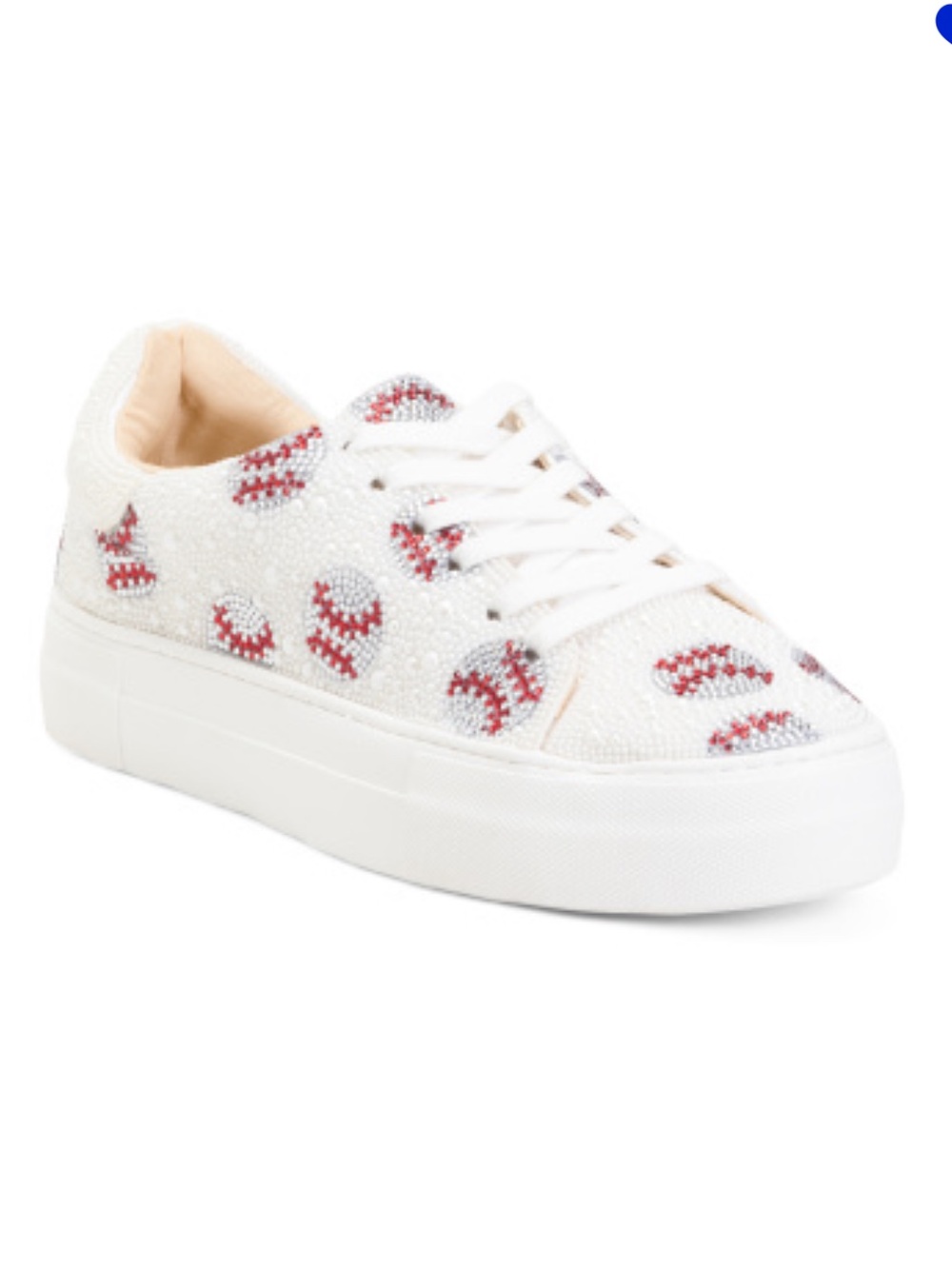 Betsey Johnson Sidny Baseball Sneakers